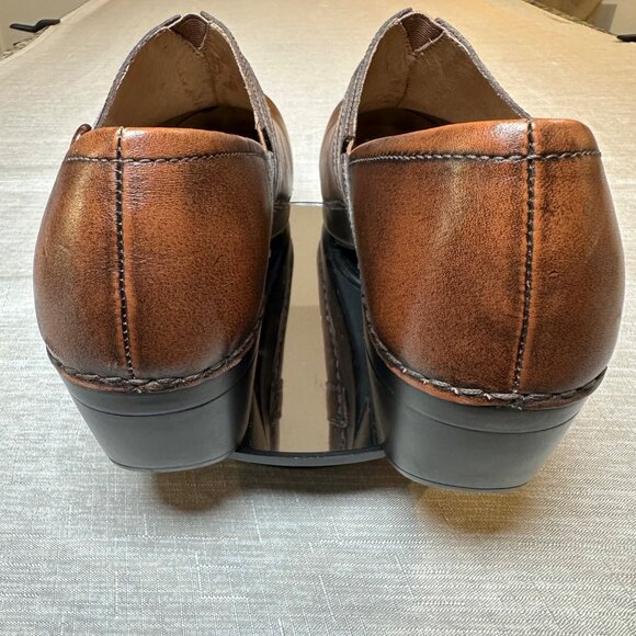 Dansko Solstice Burnished Brown Leather Slip-On Clogs Women’s US 10.5 (EU 41) - Picture 6 of 10